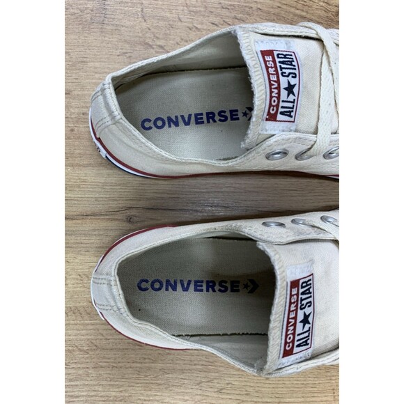CONVERSE Chuck Taylor ALL STAR OX 159485F Low Top Natural Ivory Sz M6.5 Wm 8.5 - Picture 13 of 14